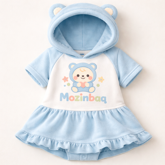 Mozinbaq Teddy Hoodie Baby Dress