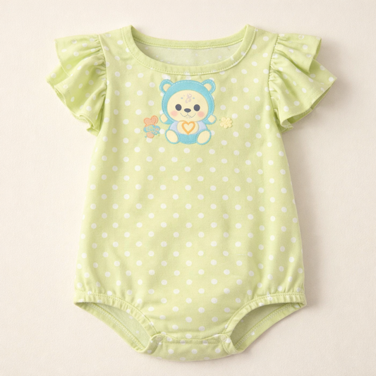 Mozinbaq Polka Teddy Baby Romper