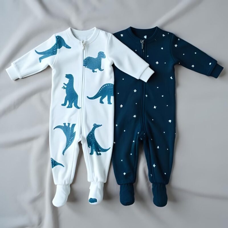Baby Boys 2-Pack Footed Sleepers