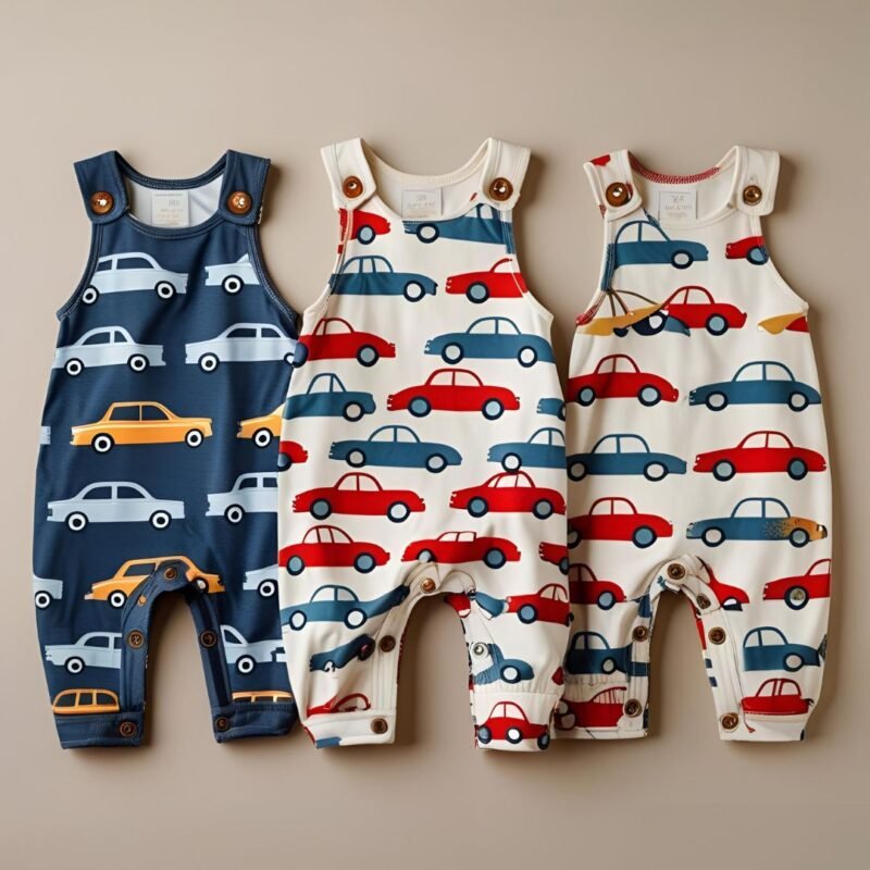 Baby Boys 3-Pack Snap-Up Rompers